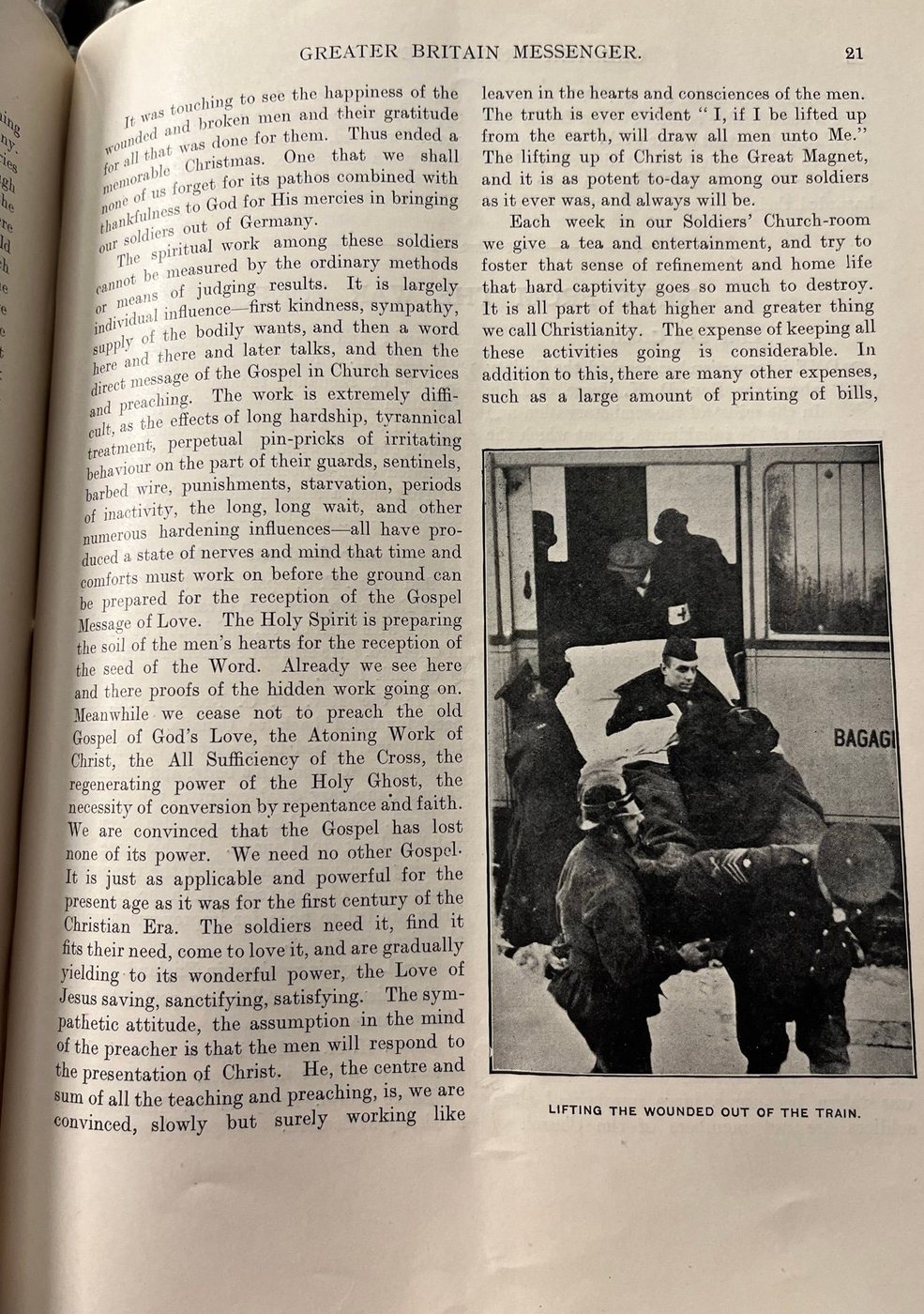 Facsimile of the original cutting: Interned British Soldiers at Chateau d'Oex. the Third Contingent and How They Spent Christmas, The Greater Britain Messenger — date not established — page 3 of 4