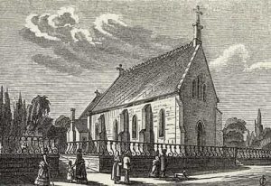 St. John's Anglican Church, Montreux-Territet — a period engraving