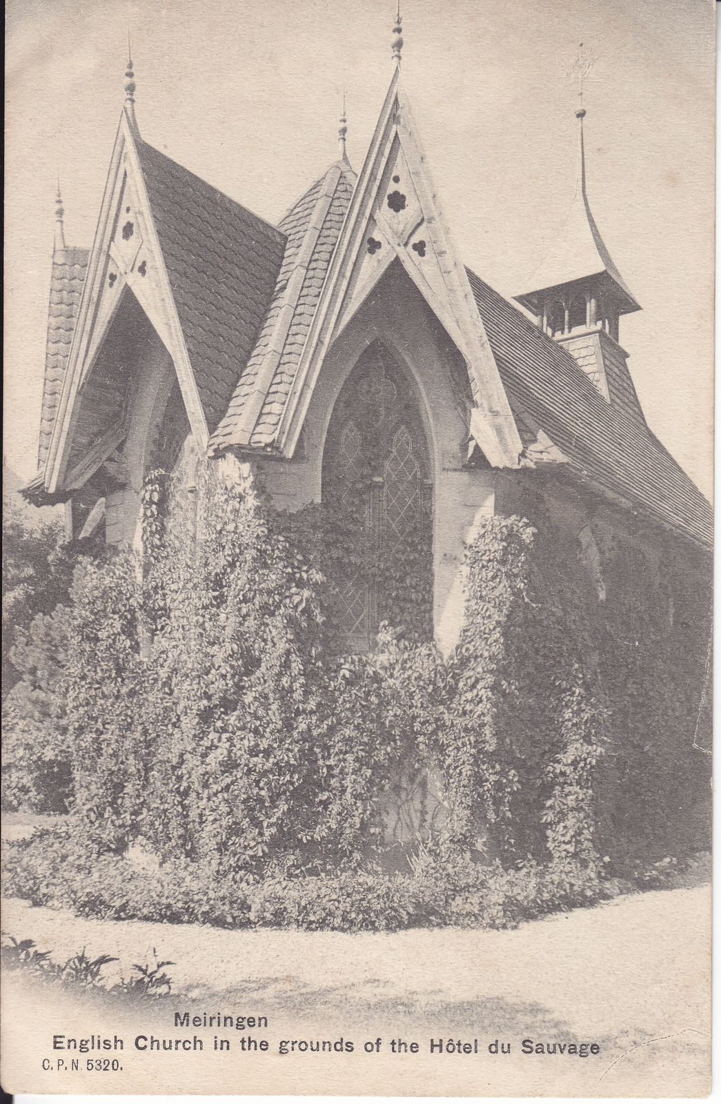 The English church at Meiringen, in the grounds of the Hôtel du Sauvage